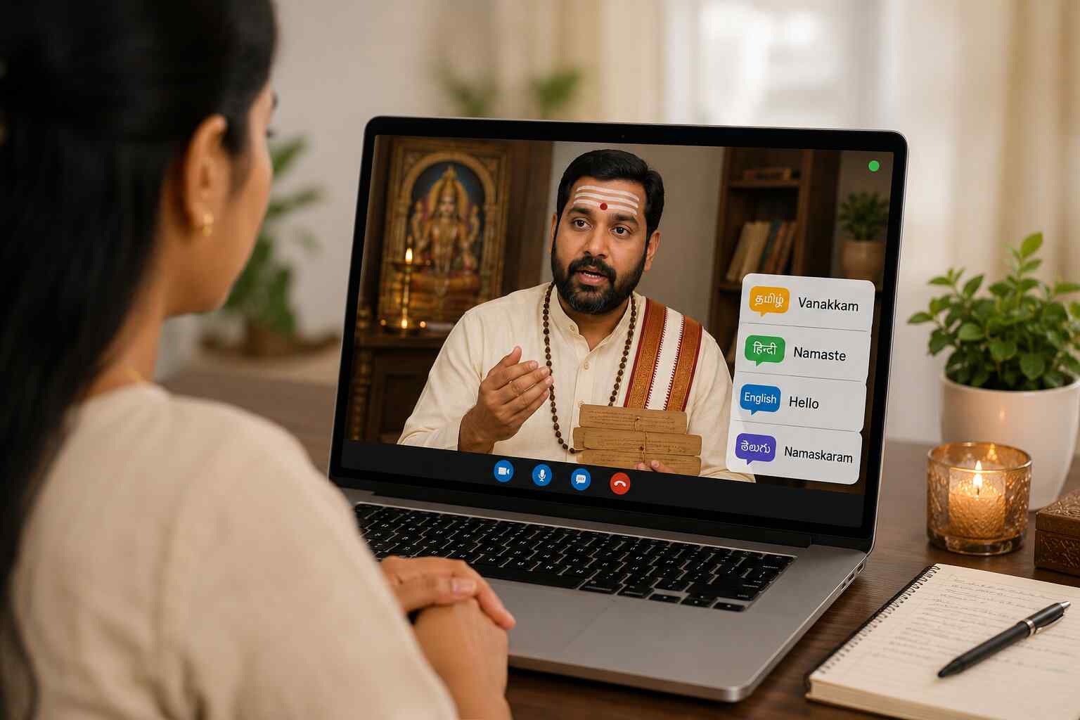 Online Nadi prediction in preferred language
