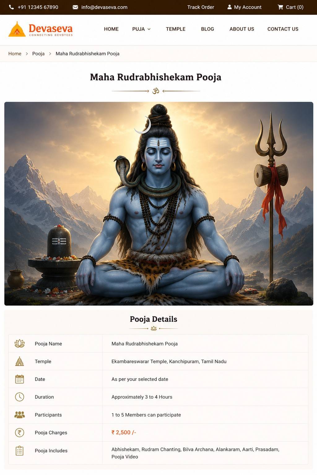 Maha Rudrabhishekam Pooja